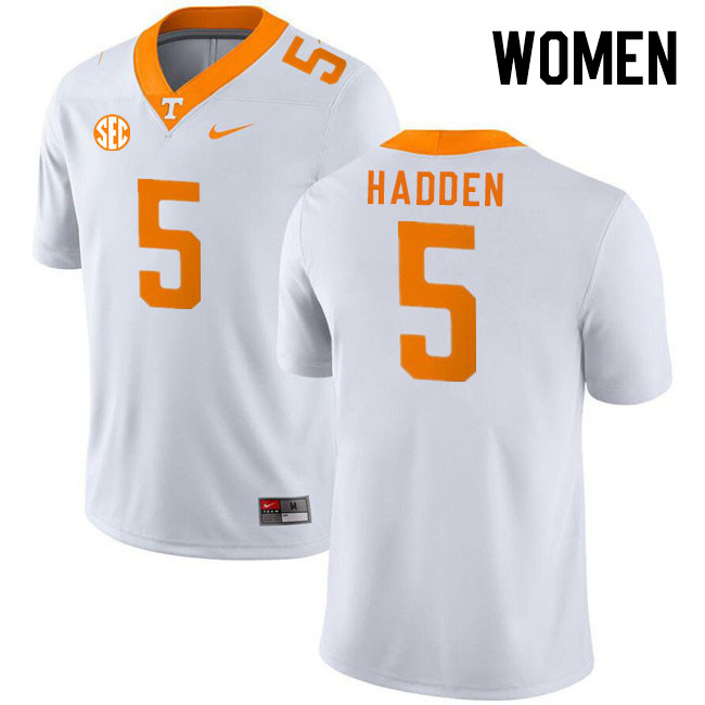 Women #5 Kamal Hadden Tennessee Volunteers College Football Jerseys Stitched Sale-White